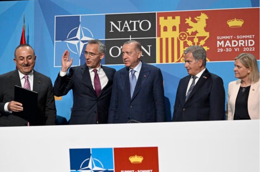 Tyrkia støttet Sverige og Finlands NATO-medlemskap